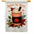 Patio Trasero 28 x 40 in. Spice As Nice House Flag with Fall Harvest & Autumn Double-Sided Vertical Flags  Banner PA3877334